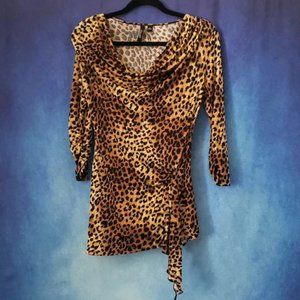 Milano Animal Print Long Sleeve Top